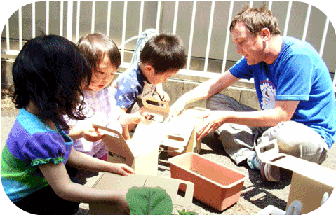 新潟 子供英会話 プリンス英米学院　キンディクラスのテーマの様子